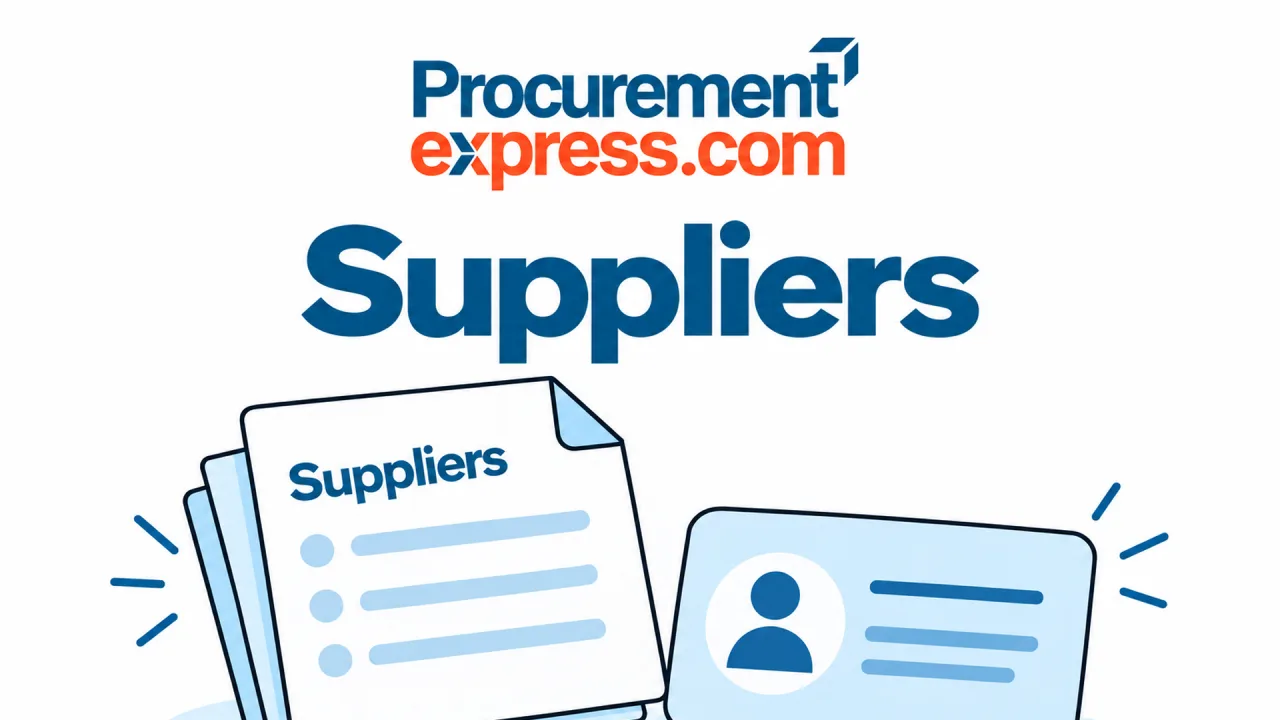 Suppliers title card