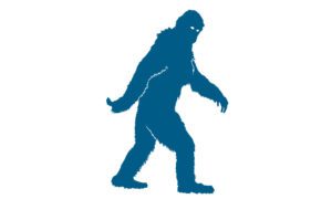 a bigfoot walking by