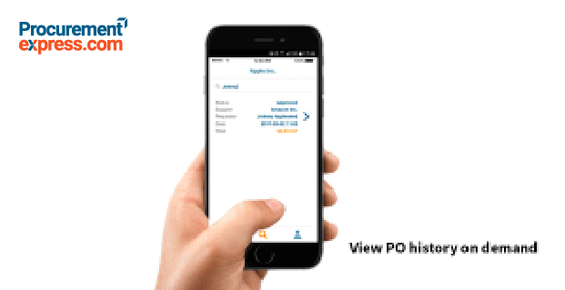 view PO history on demand via ios app