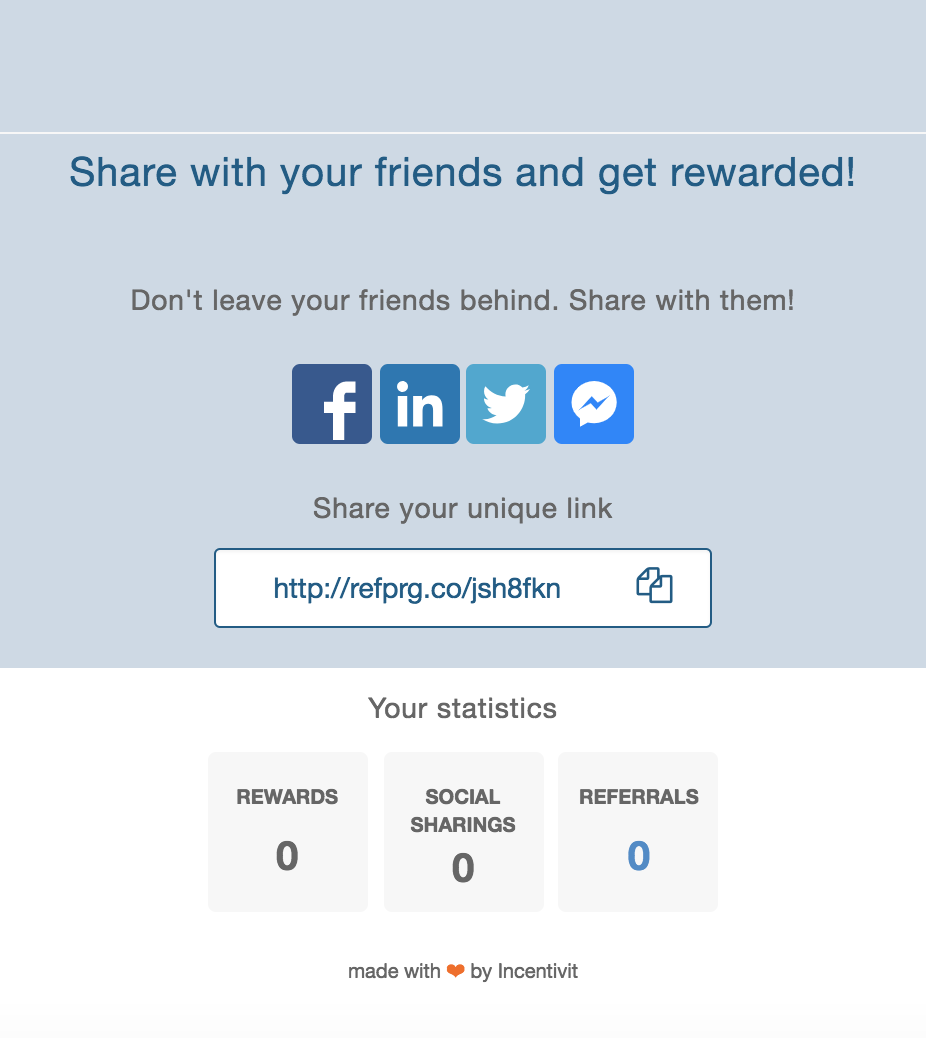 Referral program