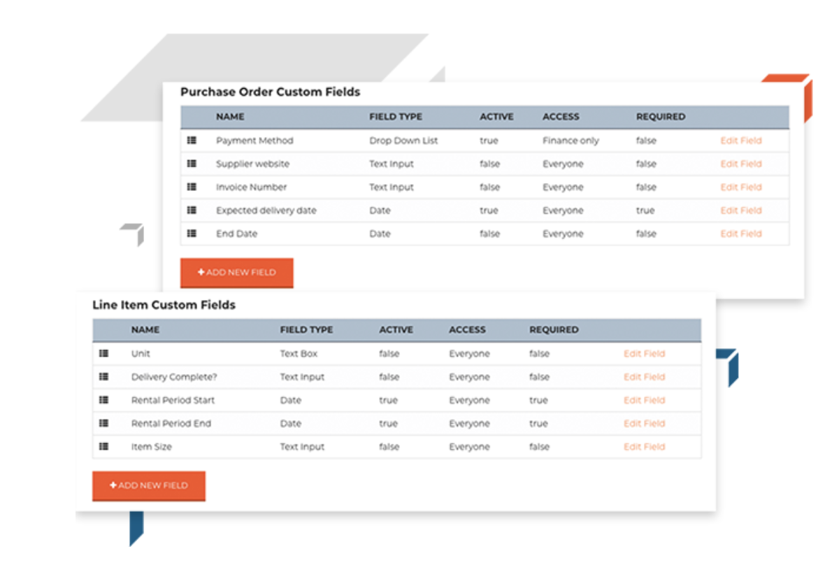 Manage purchase orders