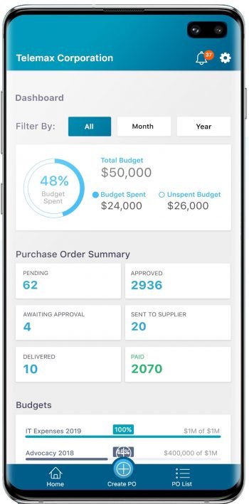ProcurementExpress.com on mobile
