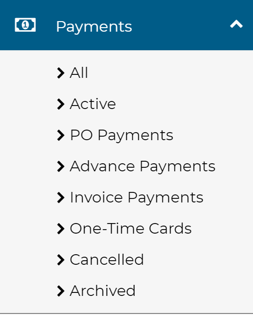 New Payments functionality